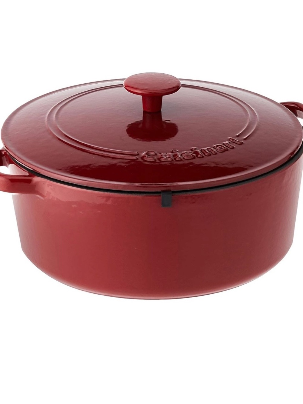 Cuisinart Cardinal Red Enameled Cast Iron Dutch Oven with Lid